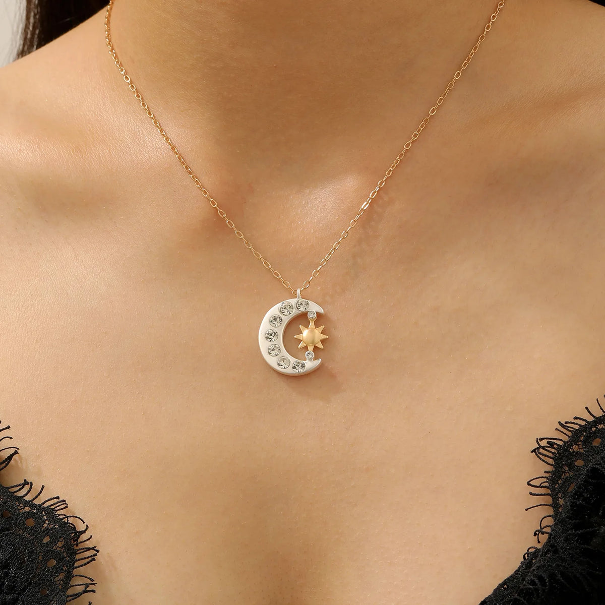 Celestial Moon-And-Star Necklace