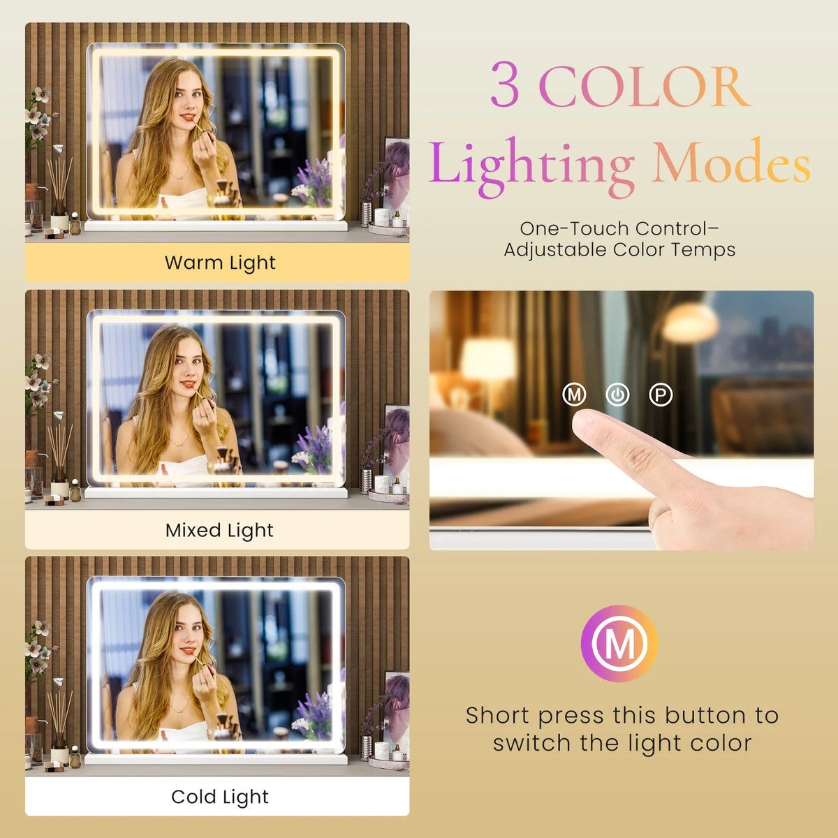Celestial Glow LED Vanity Mirror